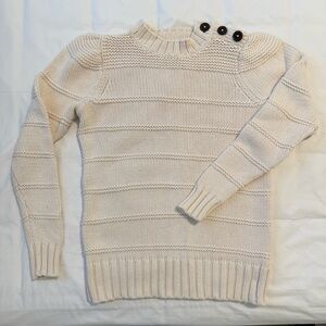 Rebecca Taylor Cream Knit Sweater